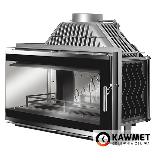 Камінна топка KAWMET W16 з лівим боковим склом без рами (13,5 kW)